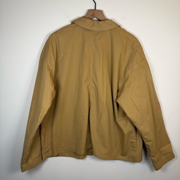 J. Crew Women’s Blazer Jacket Tan Chino Size XXL Gold Button Business Casual - Picture 2 of 6